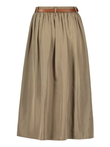 CARTOON A-Linien-Rock mit Gürtel in Khaki
