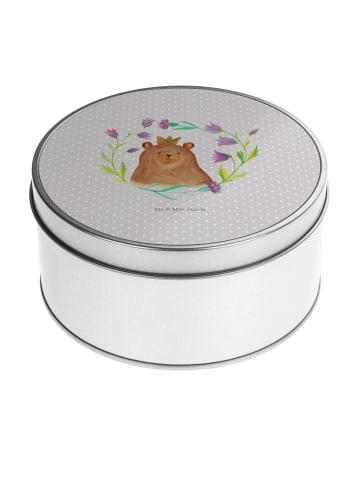 Mr. & Mrs. Panda Aufbewahrungsbox Bär Königin ohne Spruch in Grau Pastell