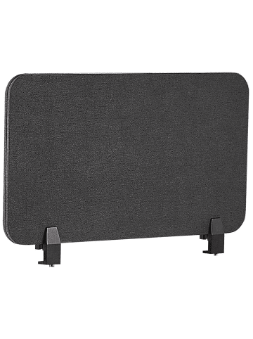 Beliani Schreibtischtrennwand WALLY in Grau - (W) 72 x (H) 40 x (L) 2 cm