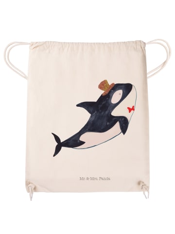 Mr. & Mrs. Panda Sportbeutel Orca Zylinder ohne Spruch in Creme