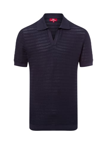 Finshley & Harding London Poloshirt Hector in marine - 0001