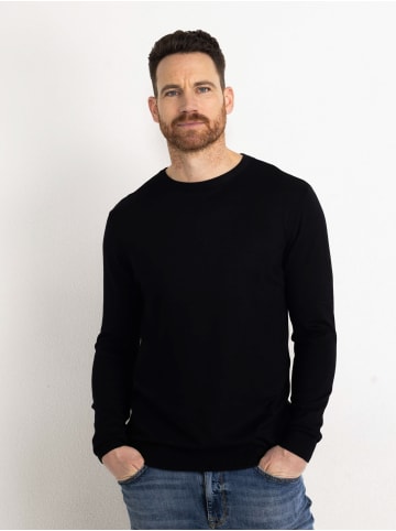 Petrol Industries Essential Crewneck Strick in Schwarz