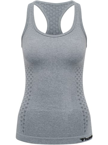 Hummel Hummel T-Shirt Hmlci Yoga Damen Dehnbarem Schnelltrocknend Nahtlosen in GREY MELANGE