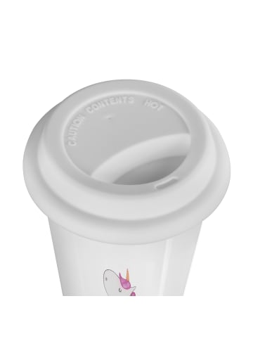 Mr. & Mrs. Panda ToGo Kaffeebecher Einhorn Ballerina mit Spruch in Weiß