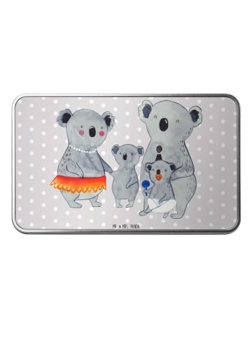 Mr. & Mrs. Panda Aufbewahrungsbox Koala Familie ohne Spruch in Grau Pastell
