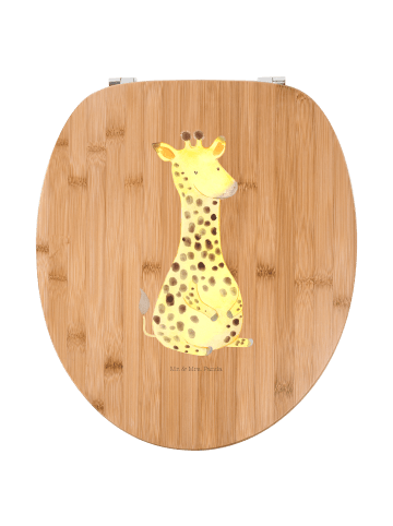 Mr. & Mrs. Panda Klodeckel Giraffe Zufrieden ohne Spruch in Braun