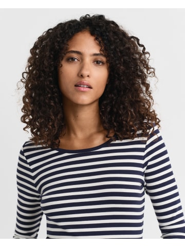 Gant Langarmshirt in marine ecru