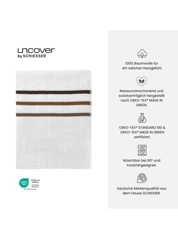 UNCOVER BY SCHIESSER Duschtuch Ohio im 2er Set in Weiß