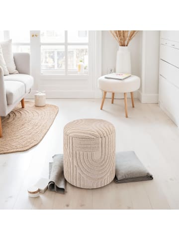 FineBuy Hocker "FB111087" in Beige /