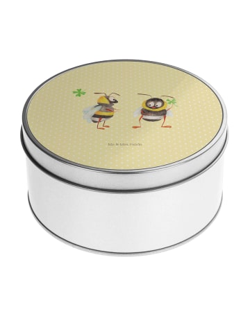Mr. & Mrs. Panda Dose Hummeln Kleeblatt ohne Spruch in Gelb Pastell