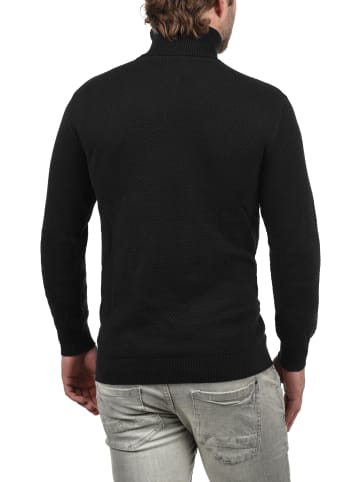 !SOLID Rollkragenpullover SDKarlos 21102717ME Strickpullover mit Perlstrickmuster in Schwarz