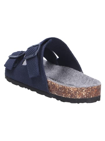 Giesswein Tieffußbett Pantolette MERINO SLIDES in blau
