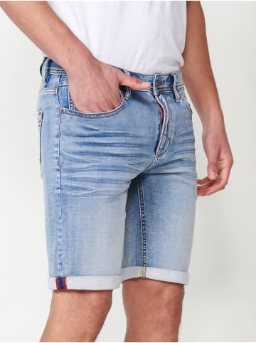 KOROSHI RegulÃ¤re jeans-bermuda-shorts mit fÃ¼nf taschen in blau