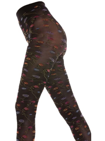 Sympatico Strumpfhose FLEURS in nero