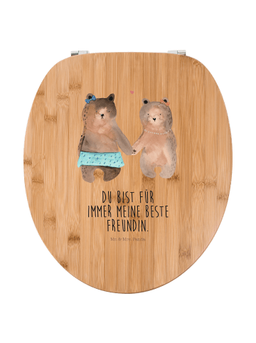 Mr. & Mrs. Panda klo deckel Bär Freundin mit Spruch in Braun