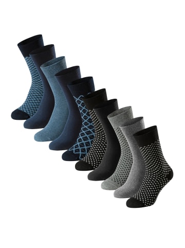 Schiesser Socken Bluebird in Grau / blau