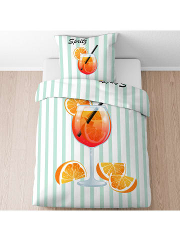 Biberna Linon Bettwäsche in mint