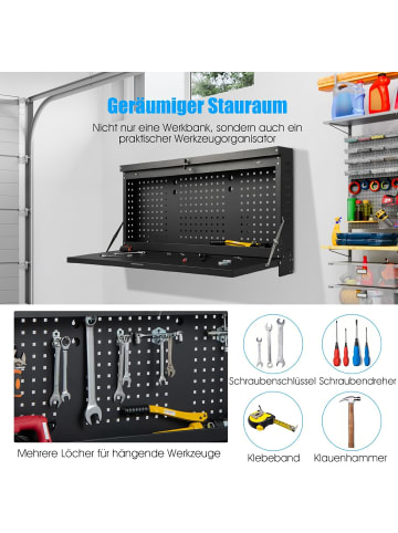 COSTWAY Werkstattschrank in Schwarz