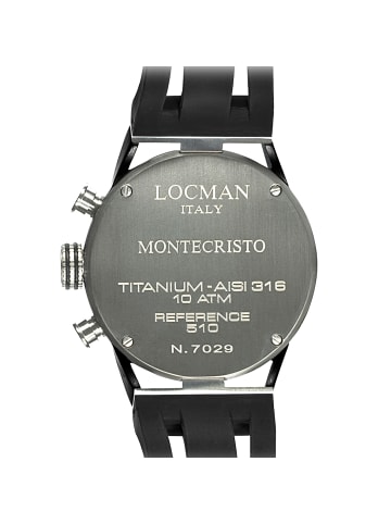 Locman Herrenuhr "Montecristo Classic" in Schwarz