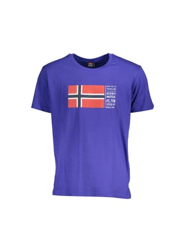 NORWAY 1963 Blaues Baumwoll-T-Shirt