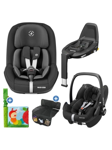 Maxi-Cosi 3in1 Babyschale & Reboarder-Set ab Geburt in schwarz