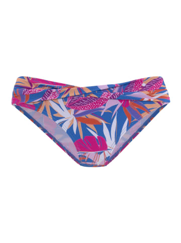 Buffalo Bikini-Hose in blau-pink bedruckt