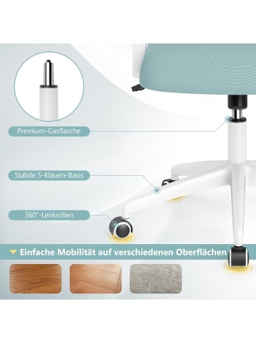 COSTWAY Bürostuhl in Blau