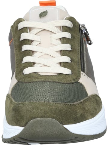 WALDLÄUFER Schnürschuhe, Sneakers Low in oliv/beige