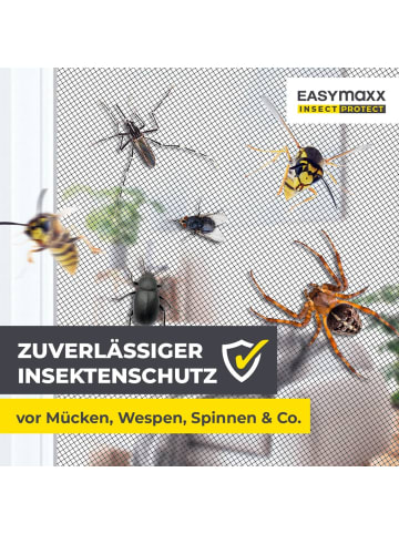 EASYmaxx EASYmaxx Insect Protect  Teleskop-Insektenschutzgitter mit Netz - anthrazit