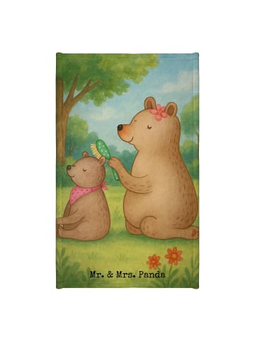 Mr. & Mrs. Panda Gästehandtücher Bär Kind Design ohne Spruch in Weiß