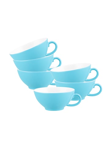 Seltmann Weiden 6er Set Teetassen Liberty Pure Colors in 140 ml in Lagoon Blue