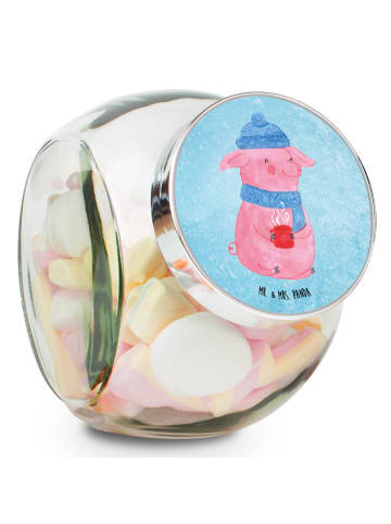 Mr. & Mrs. Panda Teedose Schwein Glühwein ohne Spruch in Eisblau