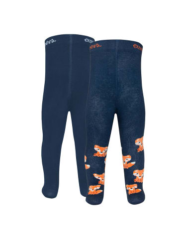 ewers 2er-Set Strumpfhose Fuchs in navy