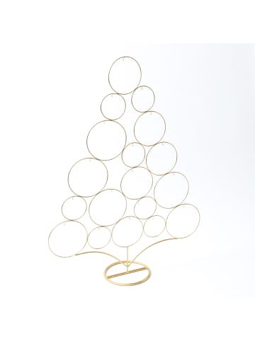 MARELIDA Dekobaum Aufsteller Metallbaum H: 85cm in gold