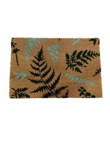 relaxdays Fußmatte "Farne" in Mehrfarbig - 60 x 40 cm