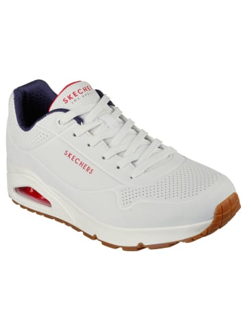 Skechers Sneaker "UNO STAND ON AIR" in Weiß / Marineblau