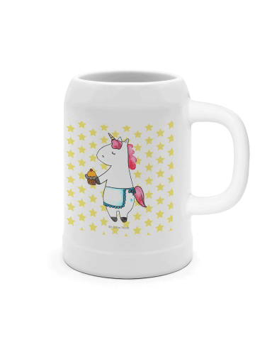 Mr. & Mrs. Panda Krug Einhorn Muffin ohne Spruch in Weiß
