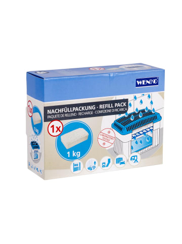 Wenko Der Beitrag zum Feuchtigkeitsabsorber - 1 kg in Weiß, (B) 18 x (H) 6 x (L) 13 cm