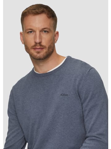 s.Oliver Strickpullover langarm in Blau