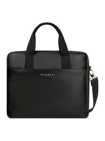 Bugatti Valencia Aktentasche Leder 37 cm Laptopfach black