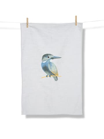 GreenBomb Tea Towel Bird Look in Weiß