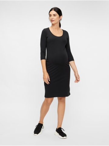 mama licious Knielanges Stretch Umstandskleid MLLEA in Schwarz-2