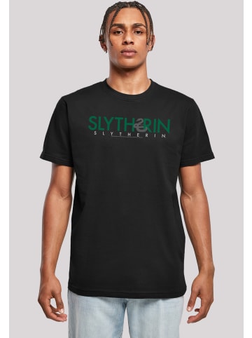 F4NT4STIC T-Shirt Harry Potter Slytherin Text in schwarz