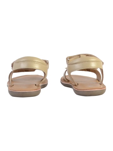 mod8 Flache Ledersandale Kind Cloonimals Gold