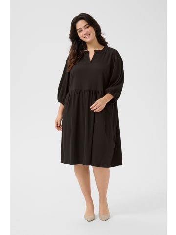 KAFFE curve Jerseykleid KCmilly in Black Deep