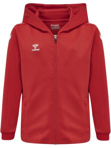 Hummel Hoodie Hmlcore Xk Poly Zip Hood Sweat Kids in TRUE RED