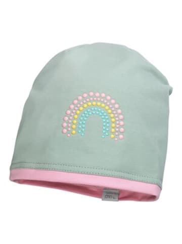 MaxiMo Beanie Regenbogen in Türkis