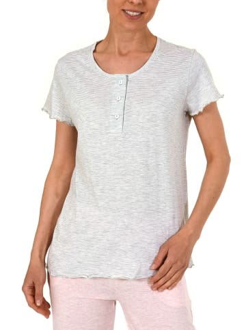 NORMANN Shirt Top kurzarm Streifen Mix & Match - 45398 in grau