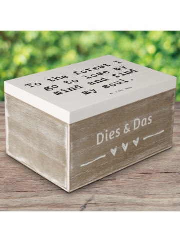 Mr. & Mrs. Panda Box mit Deckel Spruch Geborgenheit in der Natur... in Weiß