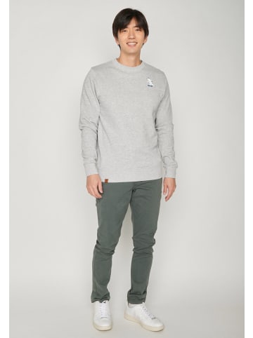 GreenBomb Sweatshirt Animal Ice Bear in Heidekraut Grau
